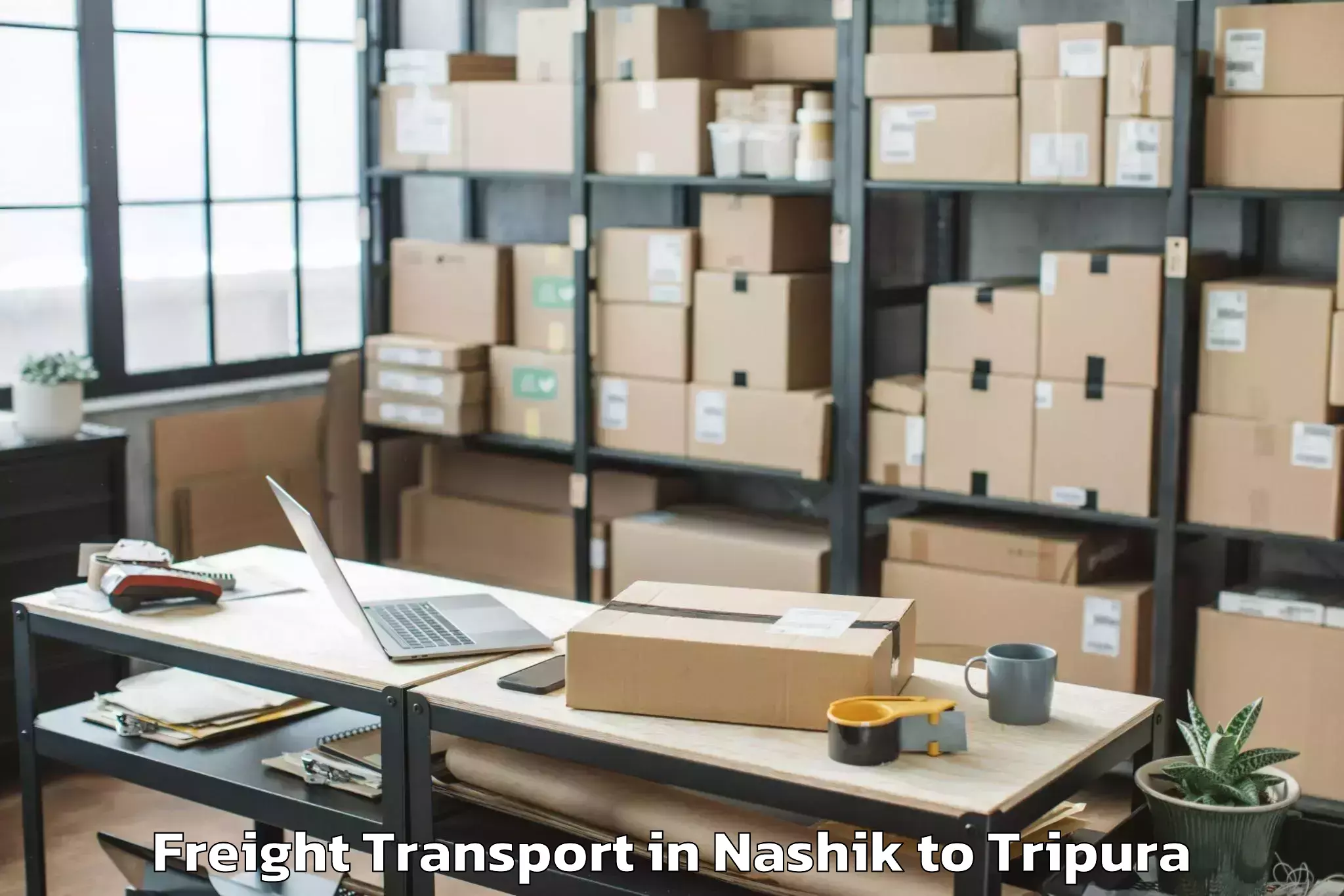 Affordable Nashik to Kailashahar Freight Transport